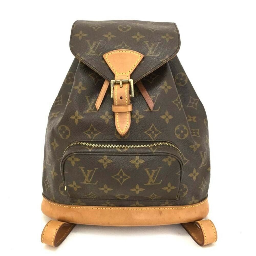 Auth Louis Vuitton Monogram Montsouris PM Backpack